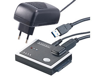 Sataadapter: Xystec USB-3.0-Festplatten-Adapter mit Klon-Funktion, für HDD & SSD mit SATA