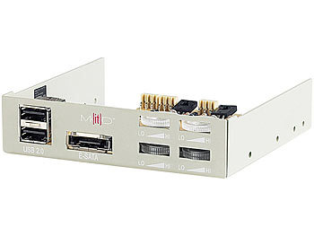 Mod-it 4 Kanal Lüftersteuerung mit USB- & eSATA-Anschluss beige 