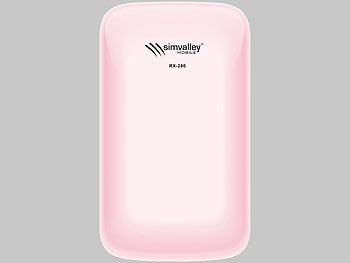 simvalley Mobile Mini-Handy RX-180 "Pico INOX PINK" VERTRAGSFREI