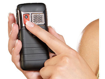 simvalley Mobile Komfort-Telefon mit Notfall-Taste & Kamera (Versandrückläufer)