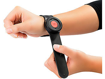 simvalley Mobile SOS-Armband mit Bluetooth für Notruf-Handy (Versandrückläufer)