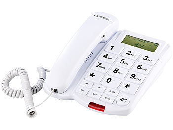 simvalley Großtasten-Telefon XLF-40, weiß (Versandrückläufer)
