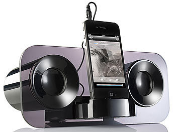 auvisio Lautsprecher MSS-222 für iPhone, Smartphone & MP3-Player (refurbished)