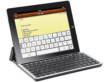 GeneralKeys Bluetooth-Tastatur für Tablet-PCs von Apple, Samsung, HP