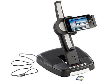 auvisio Lautsprecher UM.90 mit drehbarem Dock für iPad/iPhone bis 4S