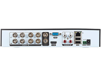 VisorTech Überwachungsrecorder DVR-6018 H.264 für 8 Kameras