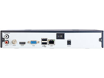 7links HD-Netzwerk-Überwachungs-Recorder für 4 IP-Kameras, ONVIF-kompatibel