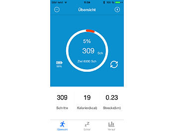 newgen medicals Fitness-Armband FBT-40 mit Bluetooth 4.0 und Schlafüberwachung