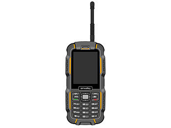 simvalley Mobile Dual-SIM-Outdoor-Handy mit Walkie-Talkie XT-980