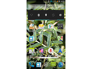 simvalley Mobile Dual-SIM-Smartphone SP-144 QuadCore 4.5", Android 4.4