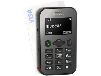 simvalley Mobile Scheckkarten-Handy Pico RX-484 (Versandrückläufer)