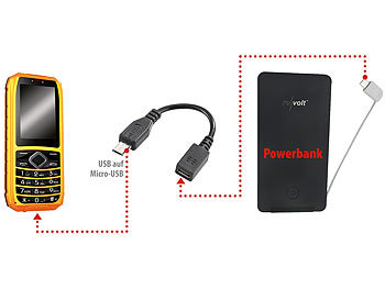 simvalley Mobile Adapterkabel für Outdoor-Handy XT-680 und XT-820