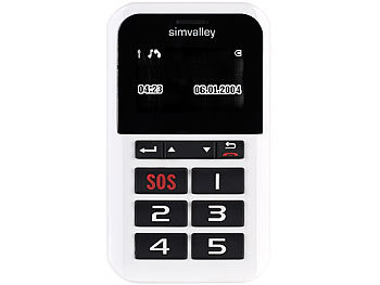 simvalley Mobile 5-Tasten-Handy Pico RX-902 mit Garantruf Premium, GPS