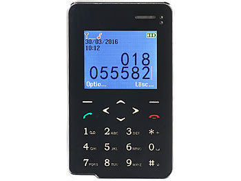 simvalley Mobile Premium Scheckkarten-Smarthandy Pico RX-492 mit Bluetooth