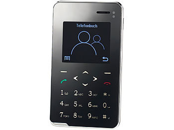 simvalley Mobile Premium Scheckkarten-Smarthandy Pico RX-492 mit Bluetooth