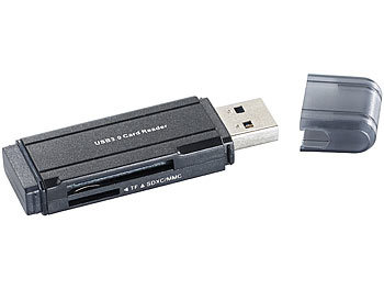 c-enter Cardreader mit USB 3.0 für SD(HC/XC) und microSD(HC/XC)