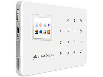 VisorTech Funk-Alarmanlage mit WLAN- & GSM-Anbindung, 10-teiliges Starter-Set