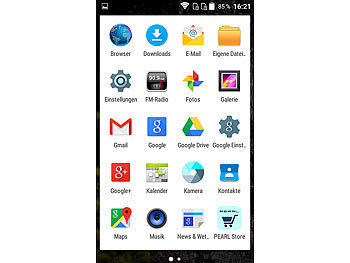 simvalley Mobile Dual-SIM-Outdoor-Smartphone, LTE, 4"/10,2-cm-TFT, Android 5.1, IP67