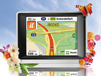 PEARL 3,5" GPS-Navigationssystem VX-35 Easy Deutschland