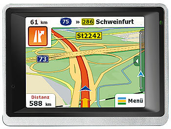 PEARL 3,5" GPS-Navigationssystem VX-35 Easy Deutschland
