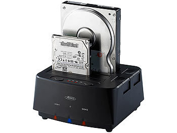 Xystec Klon-Festplatten-Dock für 2,5- & 3,5"-SATA-HDDs, USB 3.0 (refurbished)
