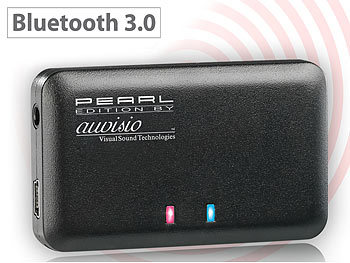 auvisio Audio-Adapter BTA-24 mit Bluetooth 3.0, Akku, für HiFi- & Auto-Anlage