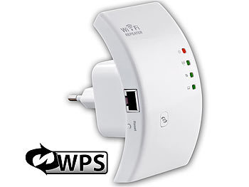 7links WLAN-Repeater WLR-300.wps mit AccessPoint, WPS und 300 Mbit/s