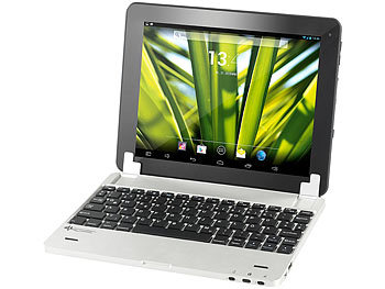 GeneralKeys Tastatur mit Alu-Cover für 9,7" Android-Tablets, Bluetooth