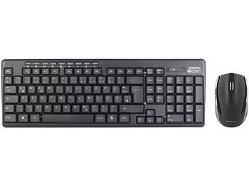 Tastatur Set: GeneralKeys PEARL Edition Funk-Tastatur- und Maus-Kombination, 2,4 GHz