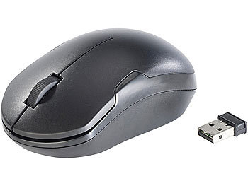 GeneralKeys Maus ohne Klickgeräusch: Geräuschlose Funkmaus (Maus lautlos  Klicken)