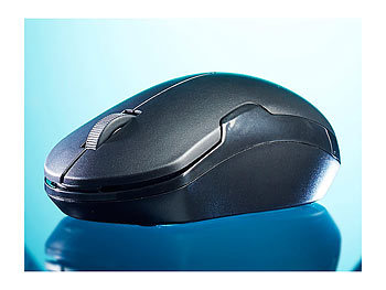 GeneralKeys Maus ohne Klickgeräusch: Geräuschlose Funkmaus (Maus lautlos  Klicken)