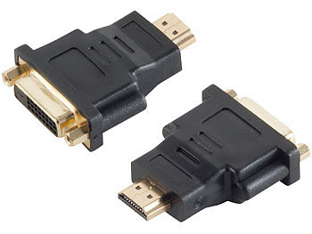 DVI To HDMI Adapter Display-Adapter DVI-D-Buchse auf HDMI-A-Stecker 