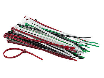 Kabelbinder, farblich sortiert, 150x3,2mm, 50 Stück