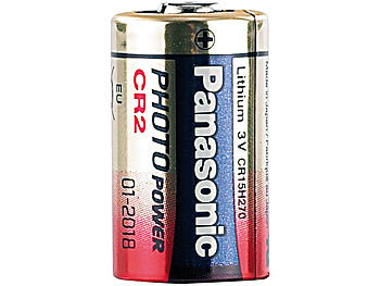 Photo-Lithium-Batterie CR2, 3V, 850 mAh / Batterien