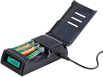 tka 4-fach Mini-Akku-Ladegerät "LG-110XS"