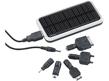 revolt Solar-Powerbank (3.000 mAh) für iPhone, Handy & USB-Geräte