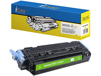 Laser-Patrone refilled: iColor recycled HP Q6002A Toner- Rebuilt- yellow