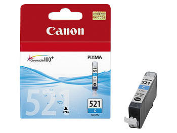 Original-Tinten, Canon: CANON Original Tintenpatrone CLI-521C, cyan