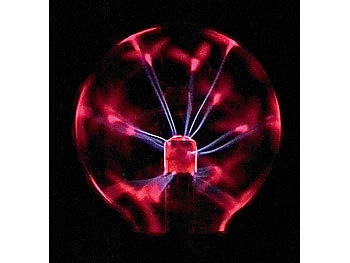 Plasmakugel 20+10cm Retro Plasmaball Party Deko Lichteffekt Plasma Lampe Leuchte 