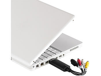 USB-Video-Grabber VG-202 zum Digitalisieren inkl Q-Sonic VHS Grabber Videoconverter Software 