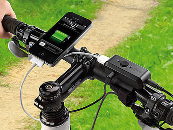revolt Fahrrad-Dynamo-Ladegerät für Navi, iPhone, Smartphone & Co.
