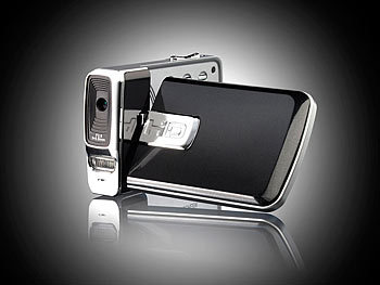 Somikon Superflacher Full-HD-Camcorder DV-950.Slim, 2,7" Touchscreen