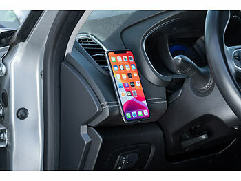 Lescars Handyhalter zum Kleben: Universal-Kfz-Halterung zum Aufkleben für  alle Smartphones (Handyhalterung Auto Kleben)