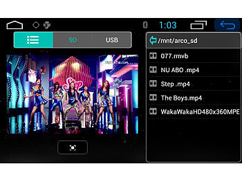 NavGear 1-DIN Android-Autoradio mit 7"-Navi Europa (refurbished)