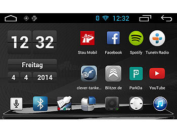 NavGear 2-DIN Android-Autoradio DSR-N 270 mit GPS, WiFi, BT2