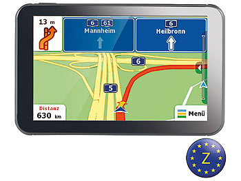 PEARL Navigationssystem VX-50 Easy mit Kartenpaket Zentral-Europa