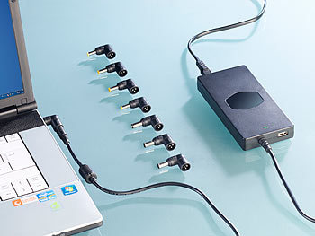 revolt Notebook-Adapter-Stecker für universelle Netzteile, 10er-Set