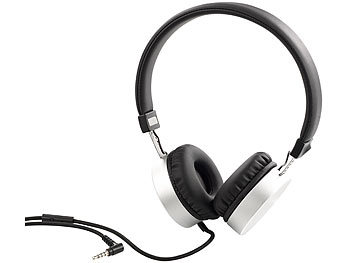 auvisio On-Ear-Stereo-Headset OHS-100, Aluminium