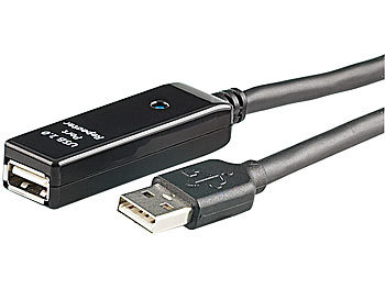 7links USB-2.0-Verlängerung aktiv (inkl. 10 m Anschlusskabel)