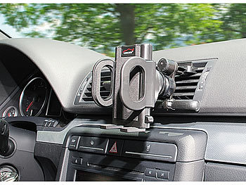 Lescars Universal-Smartphone-Magnet-Halterung fürs Armaturenbrett